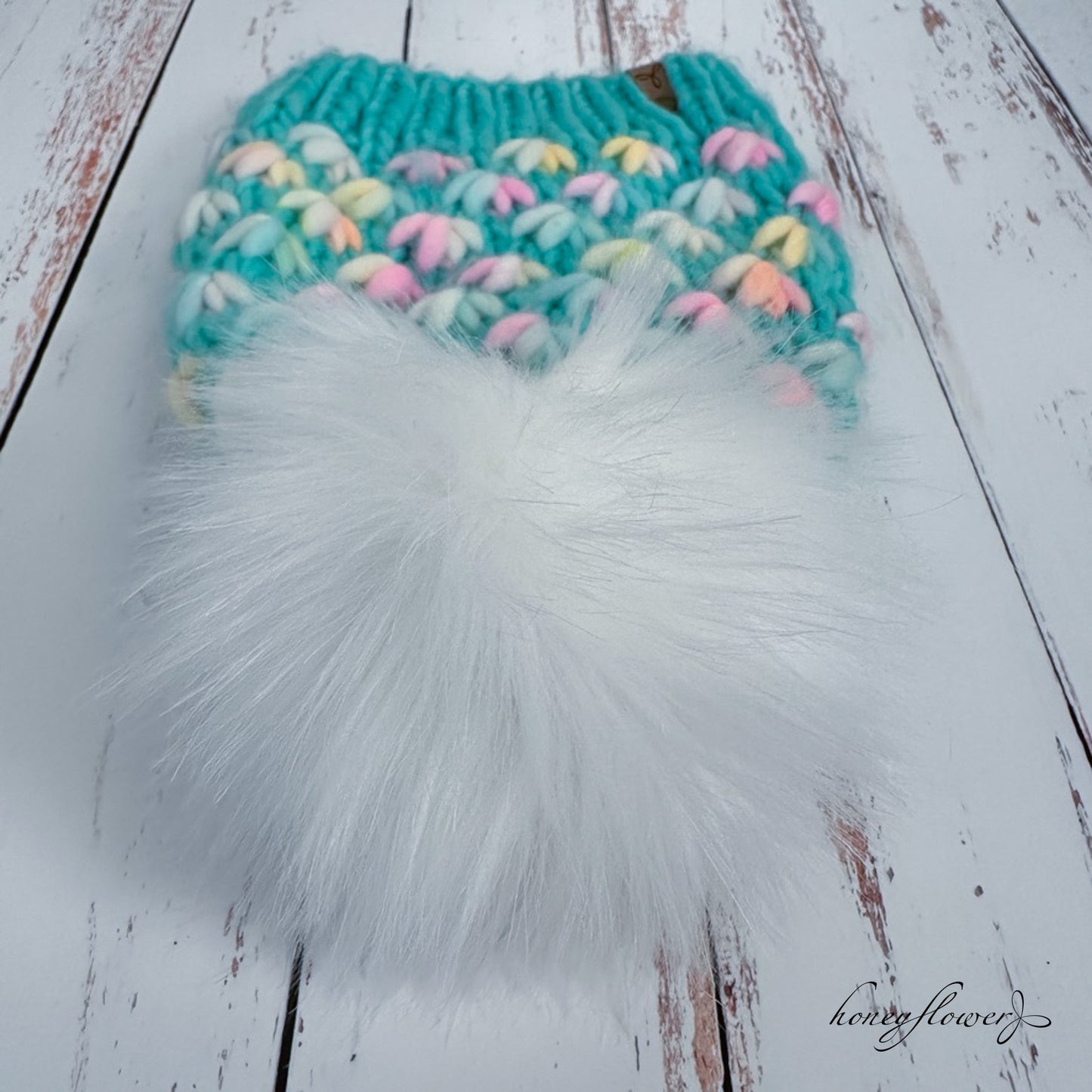 Lotus Flower beanie | Seafoam