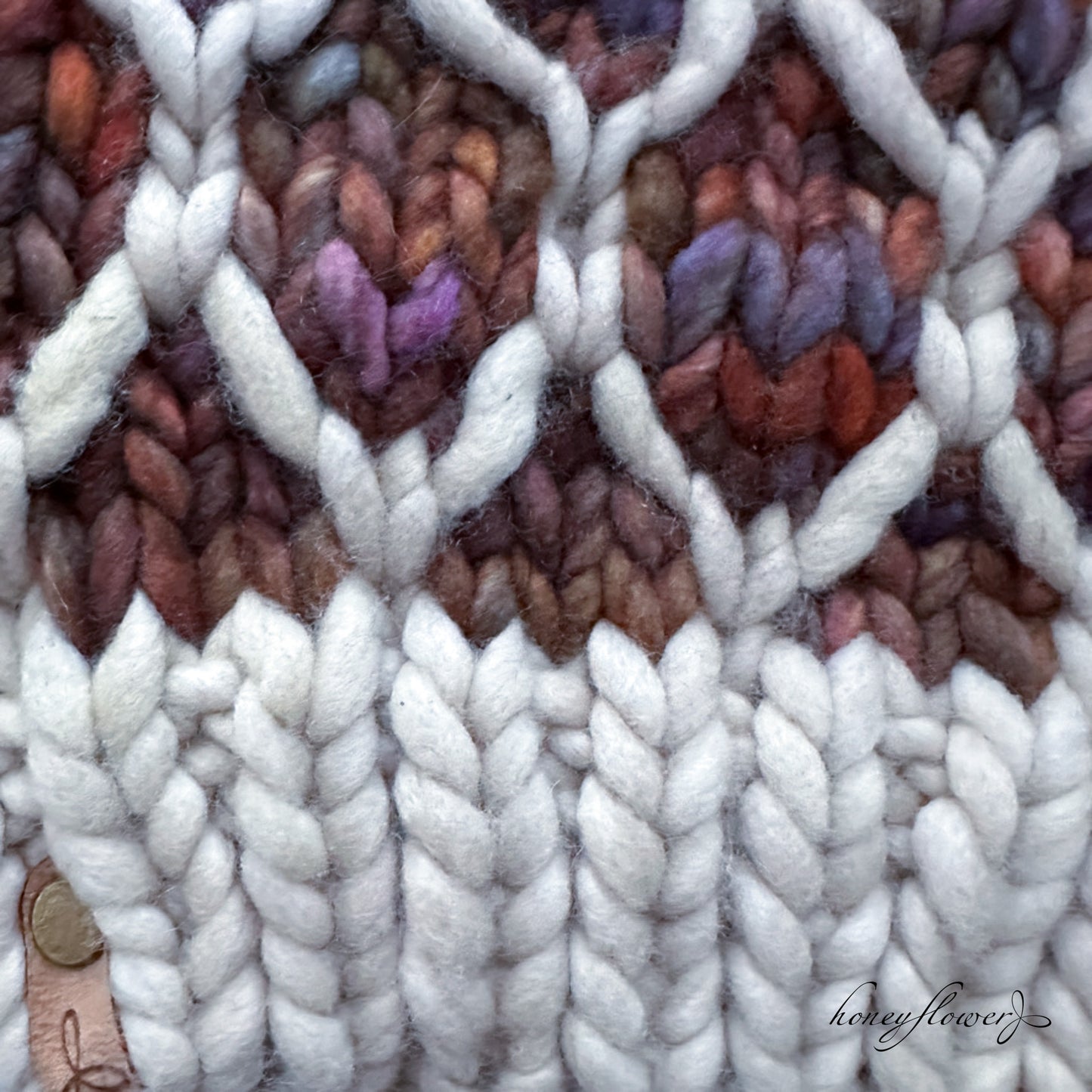 Looking Glass beanie with pom | muted fall colors | 100% merino wool