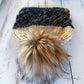 Crush brim hat with pom | neutrals | 100% merino wool