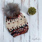 Winterfell Beanie with pom | jewel tones & wheat | 100% merino wool