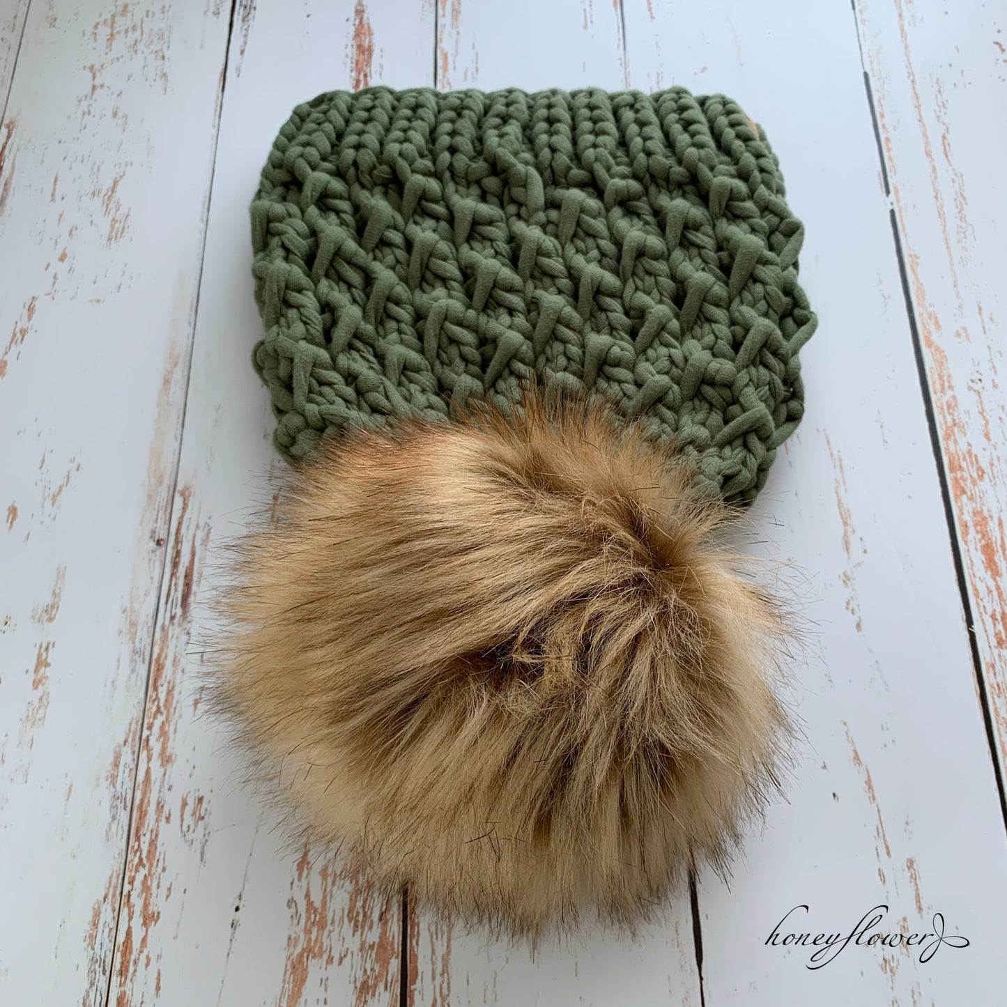 Snowscape Beanie | Olive Green