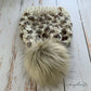 Lotus Flower beanie | cream and browns