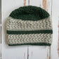 Falling for You Baby Hat & bootie set | pine and oatmeal | 6-9 months