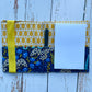 Little List Keeper |  sketch pad | blue and yellow wildflowers