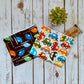 Reusable Snack Pouch | pack of 2 | 100% organic cotton | choice of prints