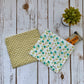 Reusable Snack Pouch | pack of 2 | 100% organic cotton | choice of prints