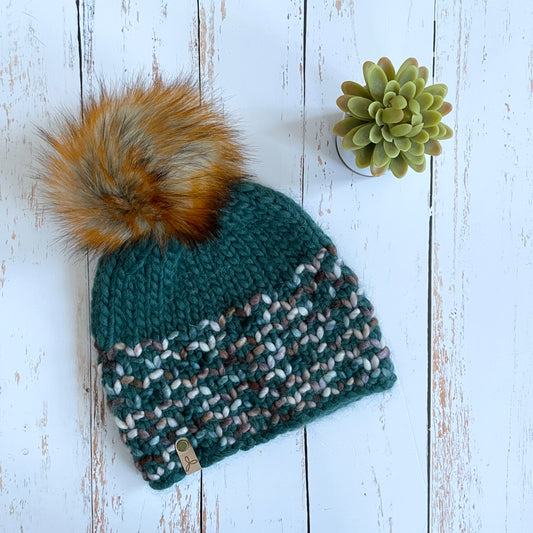 Monterey brim hat | pine green and earth tones