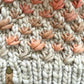 Lotus Flower beanie | sand and coral