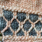 Looking Glass Brim hat | peach & stormy gray