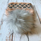 Looking Glass Brim hat | peach & stormy gray
