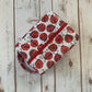 Zip Box Bag - waterproof cotton laminated zippered box bag - ladybugs