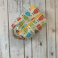 Zip Box Bag - waterproof cotton laminated zippered box bag - owls