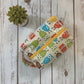 Zip Box Bag - waterproof cotton laminated zippered box bag - owls