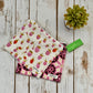 Reusable Snack Pouch | pack of 2 | 100% cotton | strawberries